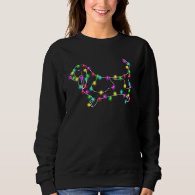 Basset Hound Dogs Tree Christmas Xmas  For Pet Dog Sweatshirt