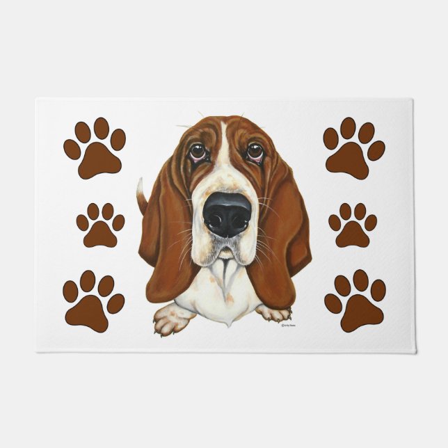 Basset Hound Doormat (Front)