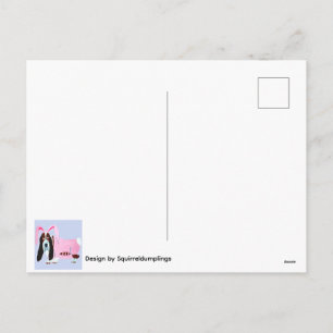 Basset Hound Easter Bunny Holiday Postcard