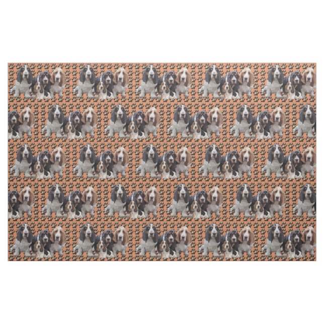 Basset hound Fabric (Fat Quarter)