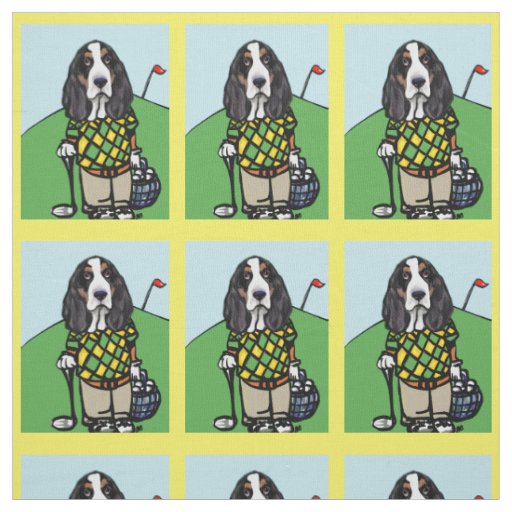 BASSET HOUND FABRIC