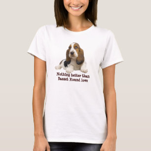 Basset Hound Fabulous Face Ladies Shirt