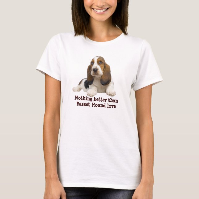 Basset Hound Fabulous Face Ladies Shirt (Front)