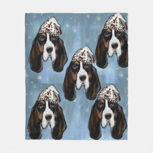 BASSET HOUND    FLEECE BLANKET