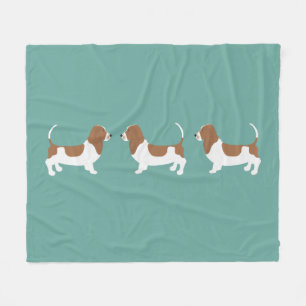 Basset Hound Fleece Blanket