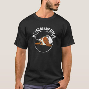Basset Hound Friendship Circle  Dog Owner Pun Slog T-Shirt