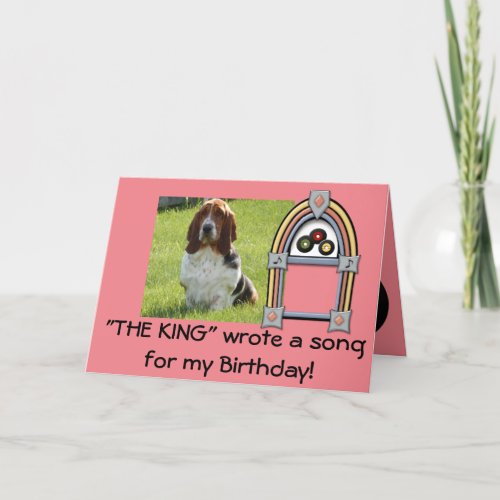 Basset Hound funny birthday card