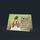 Basset Hound funny "Robin Hound" birthday card<br><div class="desc">Basset Hound funny "Robin Hound" birthday card</div>