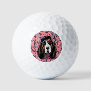 Basset Hound Golf Balls