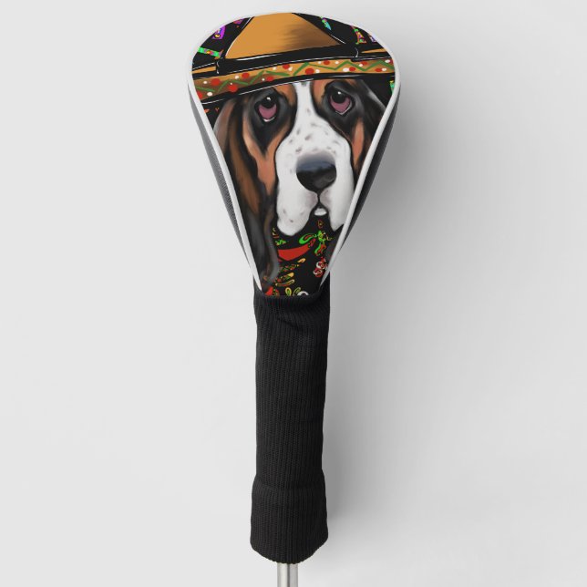 BASSET HOUND GOLF HEAD COVER (Front)