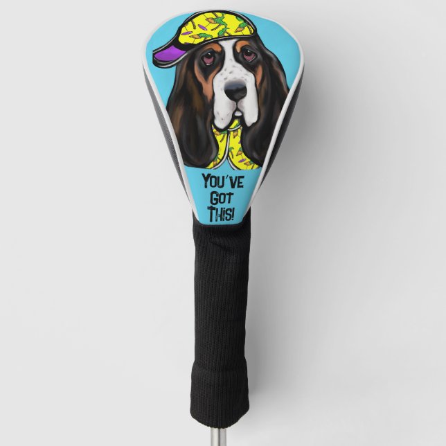Basset Hound  Golf Head Cover (Front)