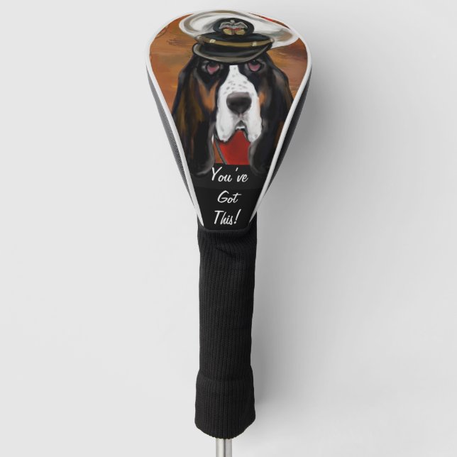BASSET HOUND GOLF HEAD COVER (Front)