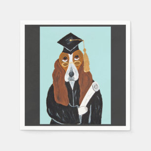 Basset Hound Graduate Napkins