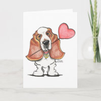 Basset Hound Heart Balloon