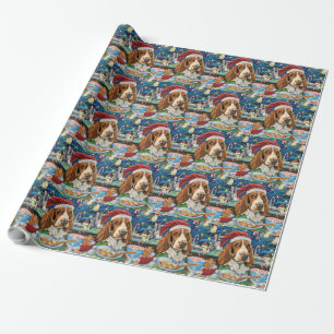 Basset Hound Holiday Baking: Festive Christmas Wrapping Paper