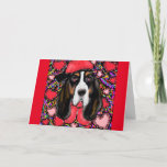 Basset Hound Holiday Card