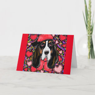 Basset Hound Holiday Card