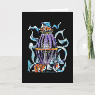 Basset Hound Holiday Card