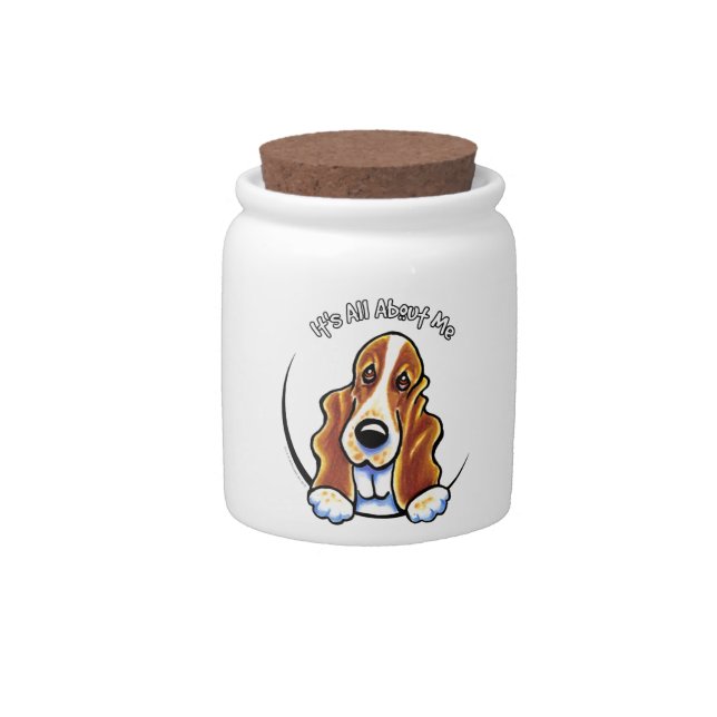 Basset Hound IAAM Candy Jar (Front)