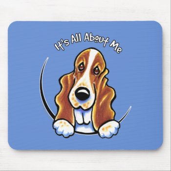 Basset Hound Iaam Mouse Pad by offleashart at Zazzle