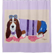 Basset Hound in Flippers