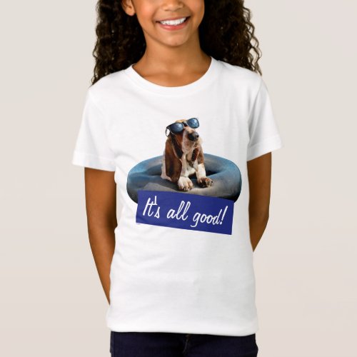 Basset Hound In Sunglasses T_Shirt