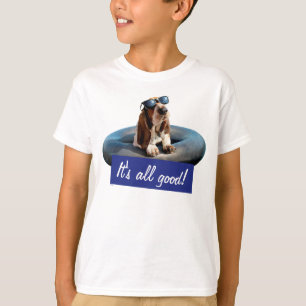 Basset Hound In Sunglasses T-Shirt