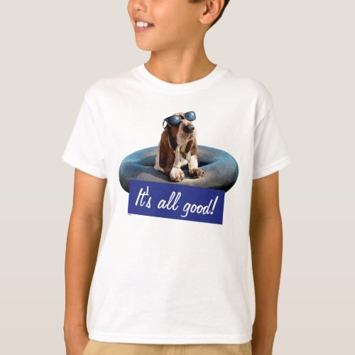 Basset Hound In Sunglasses T_Shirt