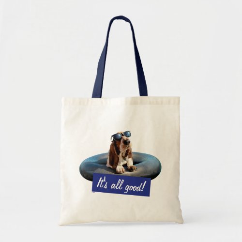 Basset Hound In Sunglasses Tote Bag