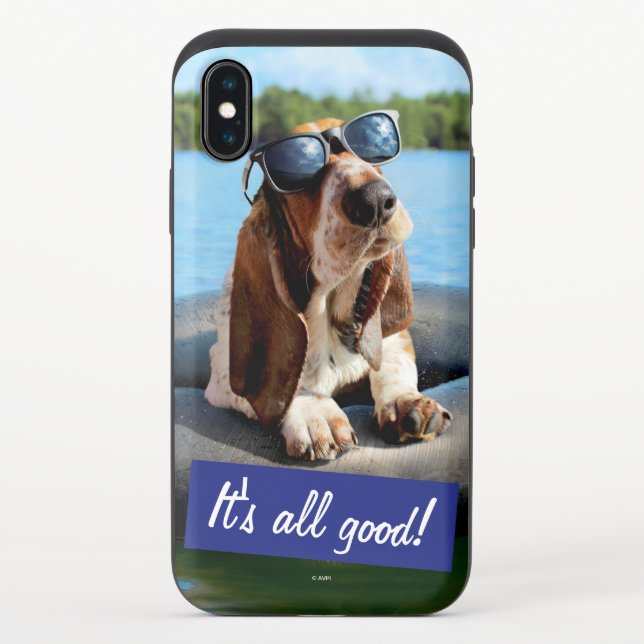 Basset Hound In Sunglasses Uncommon iPhone Case (Back)