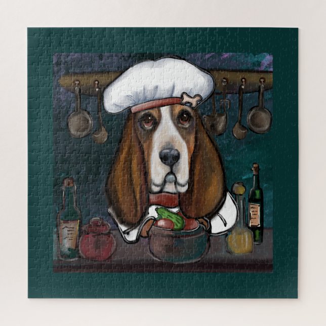 BASSET HOUND JIGSAW PUZZLE (Vertical)