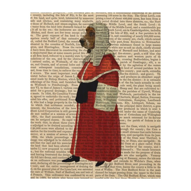 Basset Hound Judge Full Wood Wall Decor (Front)