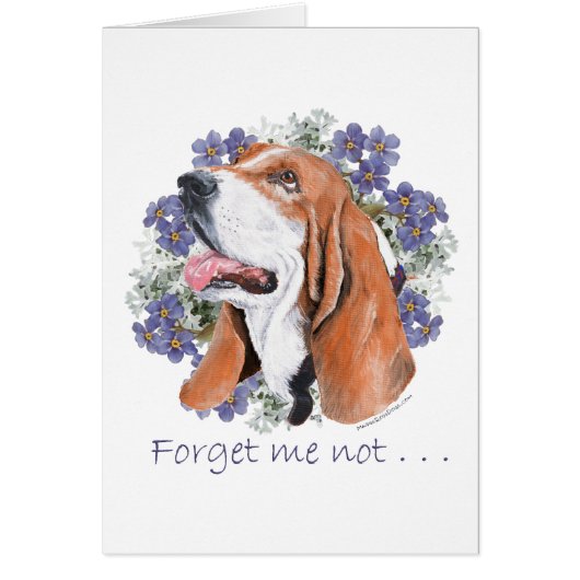 Basset Hound Keepsake Cards (Front)