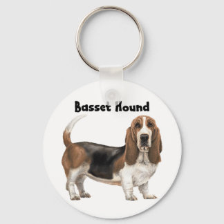 Basset Hound Keychain