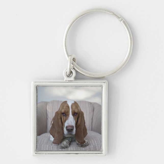 Basset Hound Keychain (Front)