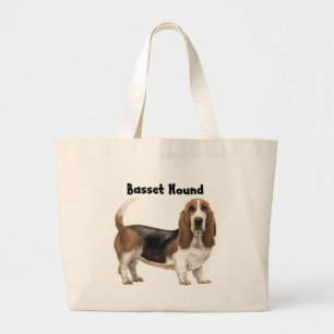Basset Hound Large Tote Bag