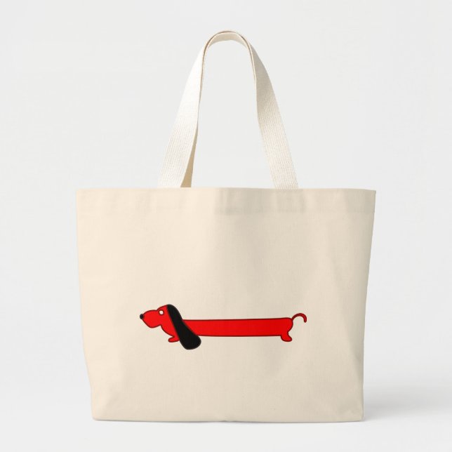 BASSET HOUND LARGE TOTE BAG (Front)