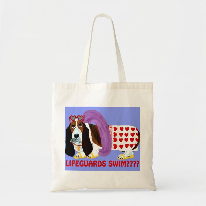 Basset Hound Lifeguard Canvas Bag