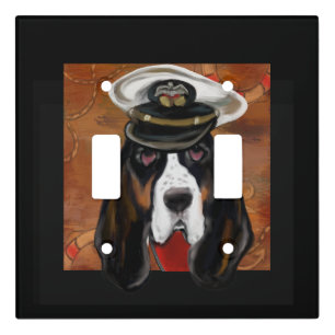 BASSET HOUND LIGHT SWITCH COVER