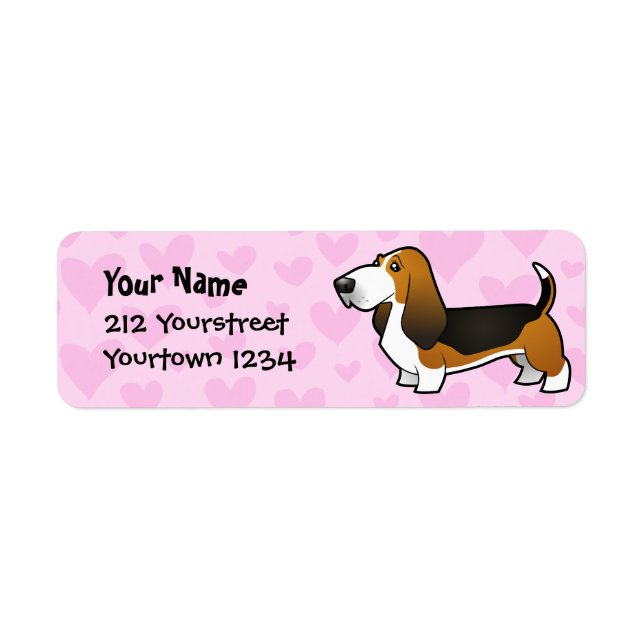 Basset Hound Love Label (Front)