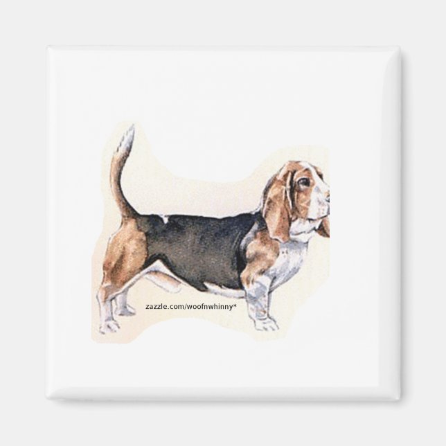 Basset Hound magnet (Front)