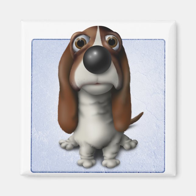 Basset Hound Magnet (Front)