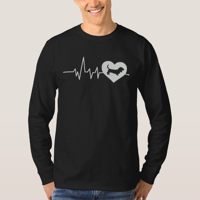 Basset Hound   Men Women Basset Hound Dog T-Shirt (Front)