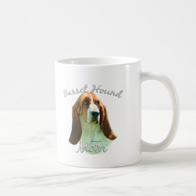Basset Hound Mom 2 Coffee Mug (Right)