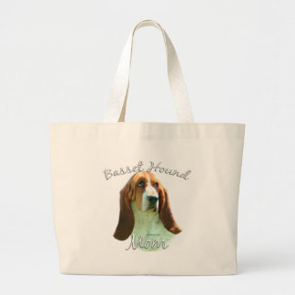 Basset Hound Mom 2 Large Tote Bag