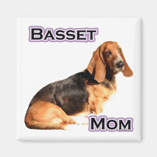 Basset Hound Mom 4 - Magnet