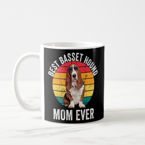 Basset Hound Mom Mama Vintage Basset Hound  Owner  Coffee Mug