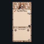 Basset Hound Mom Notes Paws & Reflect Magnetic Notepad<br><div class="desc">Basset Hound Mom Notes Paws and Reflect design featuring cute and vintage pattern and dog face ,  makes perfect gift for dog mom or dog lover for any celebration or milestone.</div>