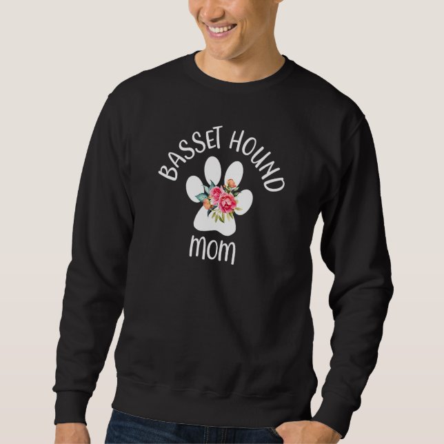 Basset Hound Mom Sweatshirt (Front)