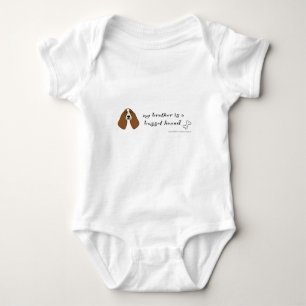 basset hound - more breeds baby bodysuit